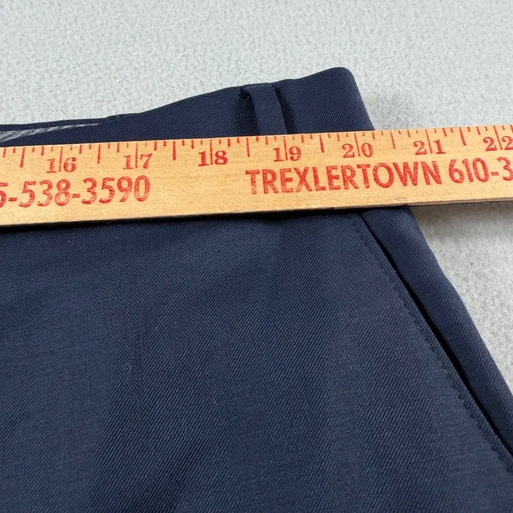Michael Kors Mens Suit 48R 40W Navy Blue Wool Blend 2 Piece Made Canada